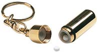Gold Nitroglycerine Key chain Pill Fob